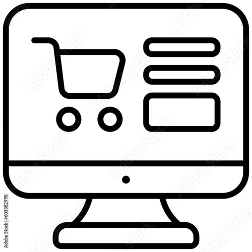 computer outline icon
