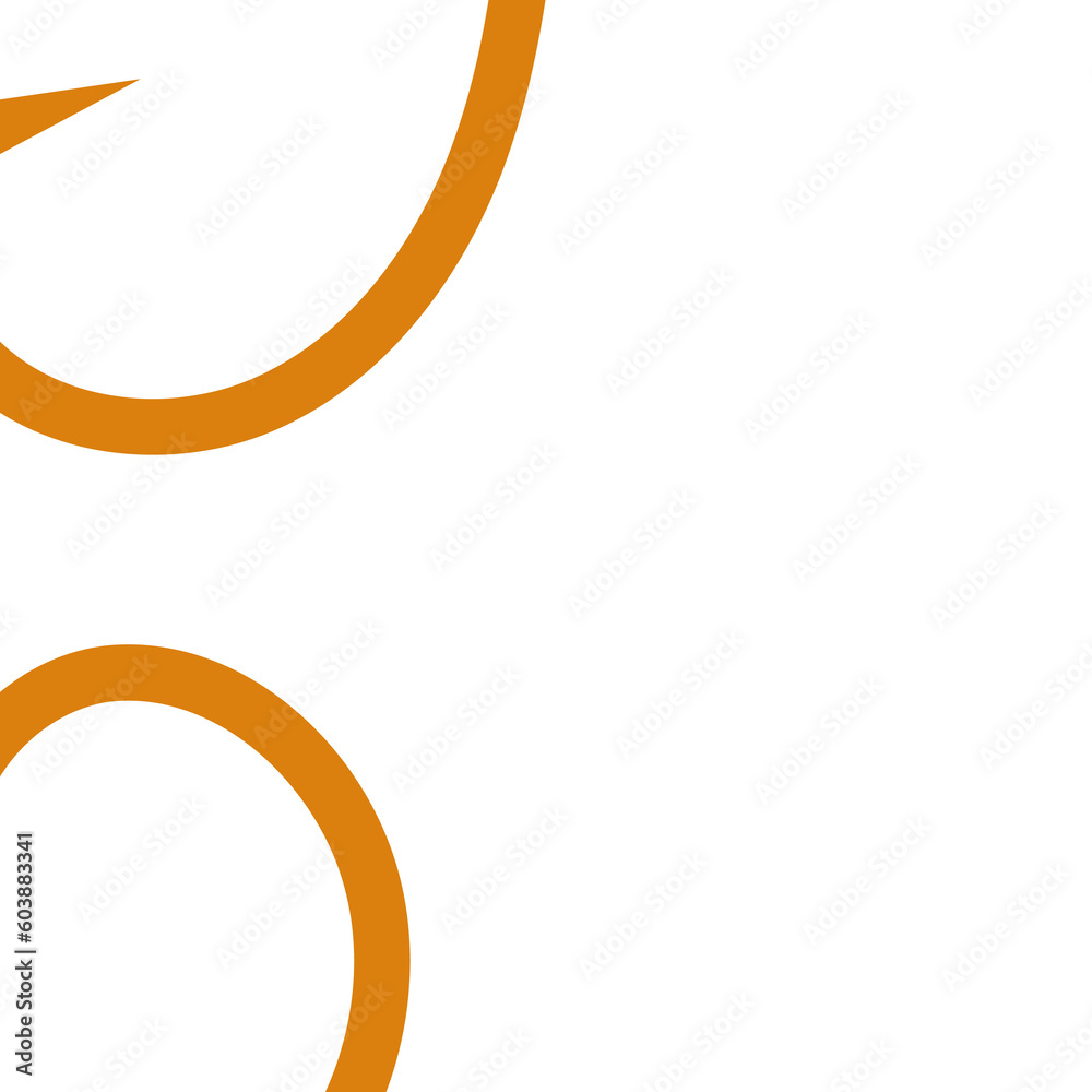 Abstract Orange Lines Doodle Decor Abstract Orange Lines Doodle Decor