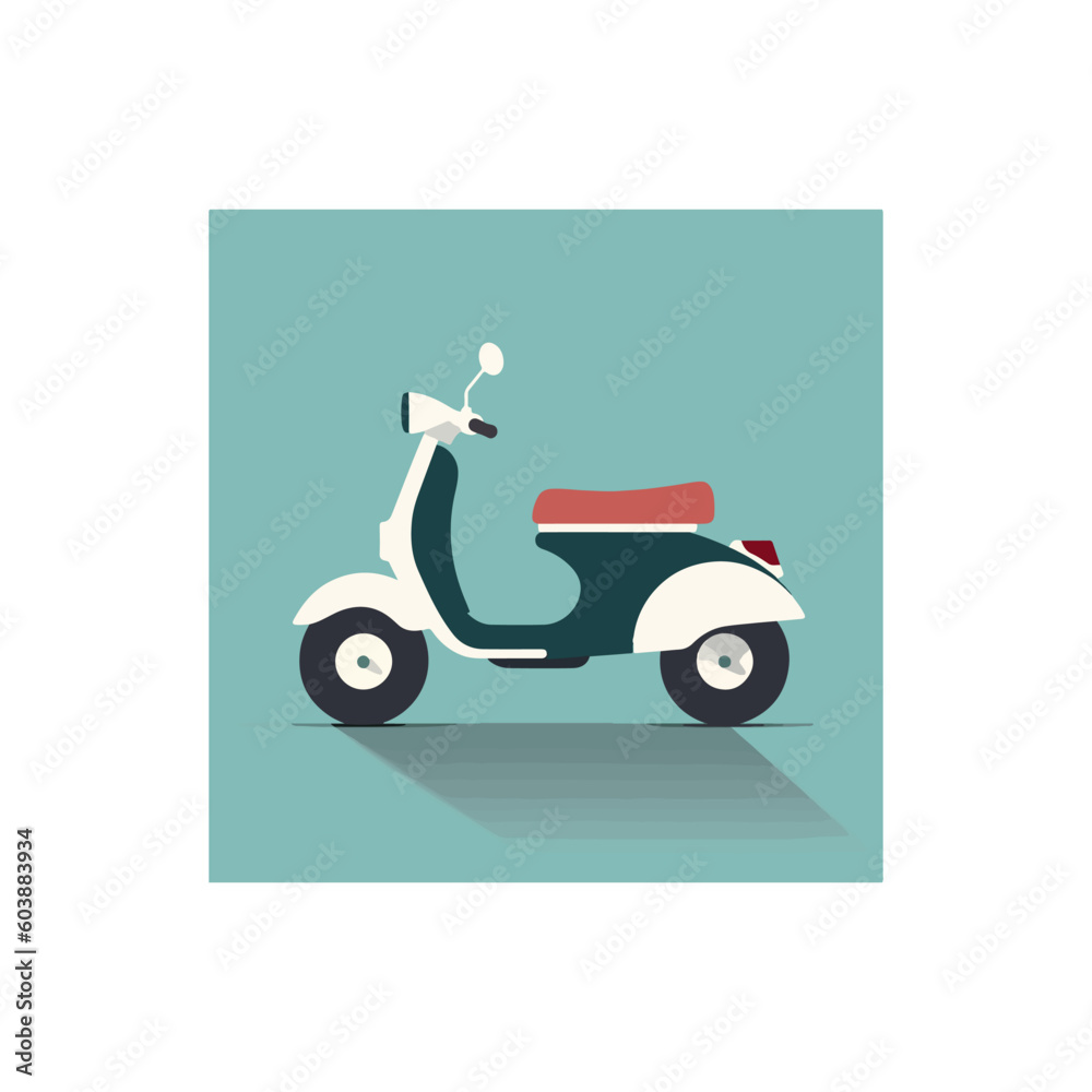 scooter on a white background scooter on a white background