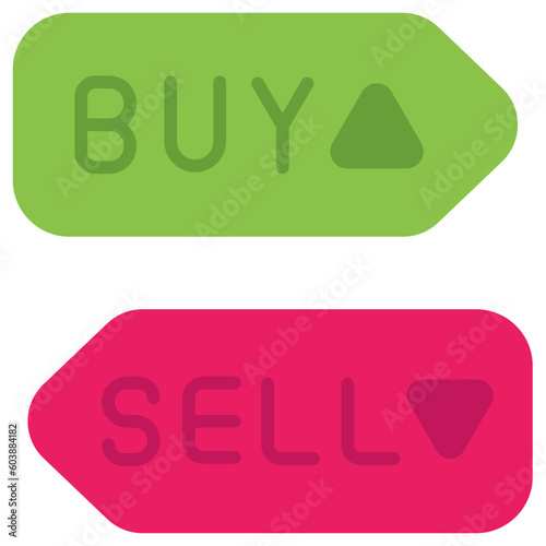 trading flat icon