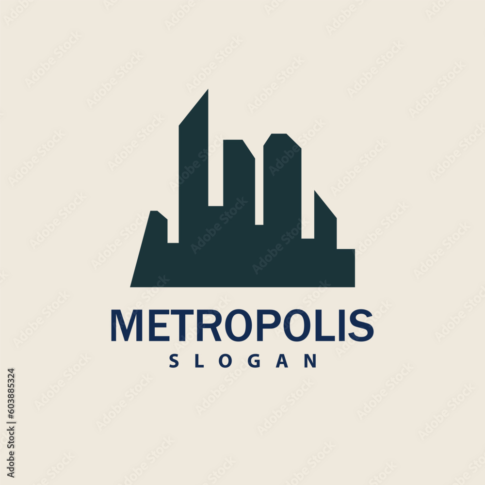 Cityscape Logo, Metropolis Skyline Design, City Building Vector, Icon Symbol Illustration Cityscape Logo, Metropolis Skyline Design, City Building Vector, Icon Symbol Illustration