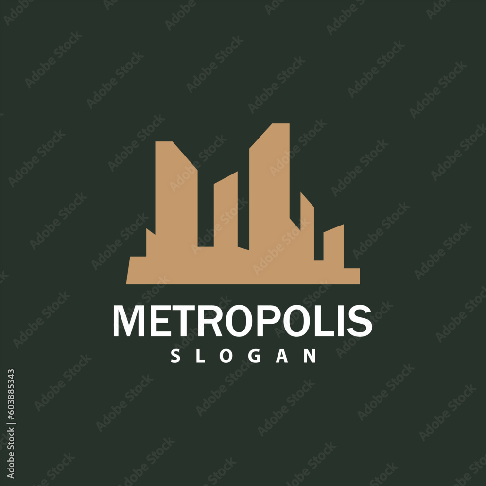 Cityscape Logo, Metropolis Skyline Design, City Building Vector, Icon Symbol Illustration Cityscape Logo, Metropolis Skyline Design, City Building Vector, Icon Symbol Illustration