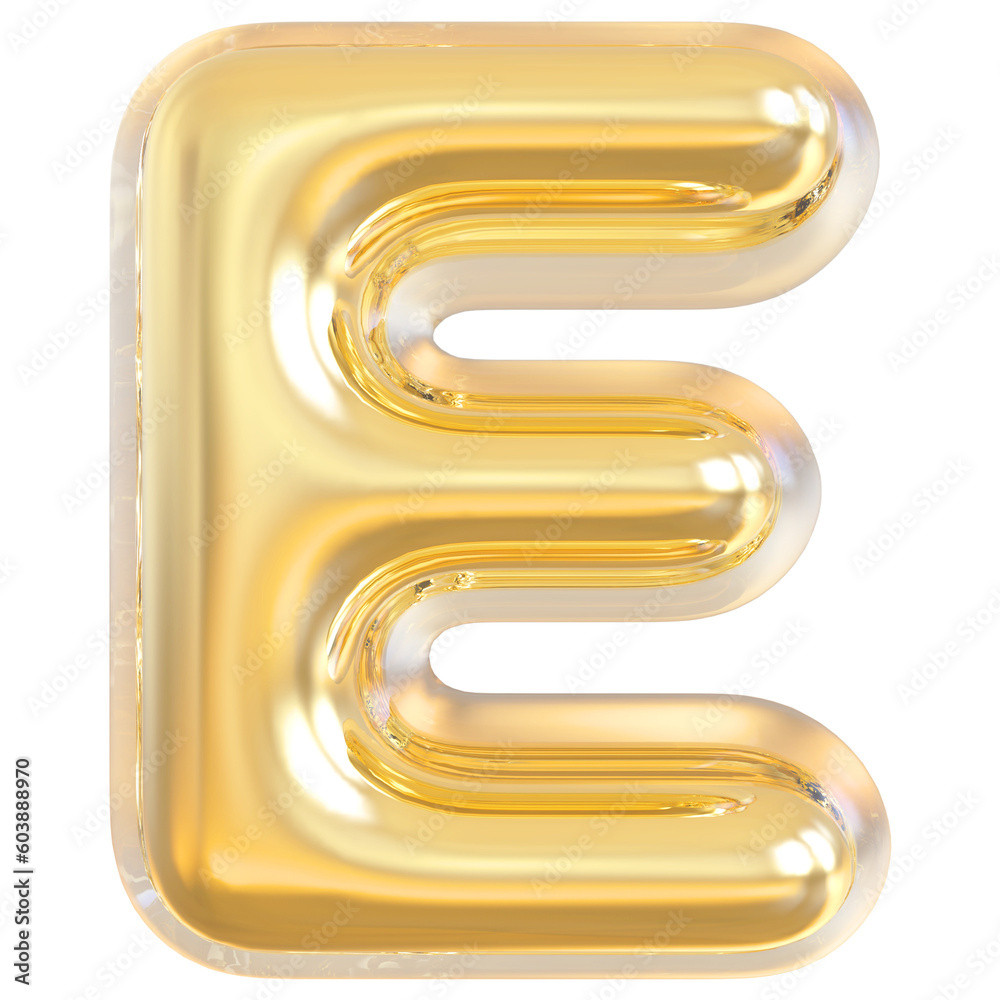 Alphabet Letter E Gold Modern 3d font Alphabet Letter E Gold Modern 3d font