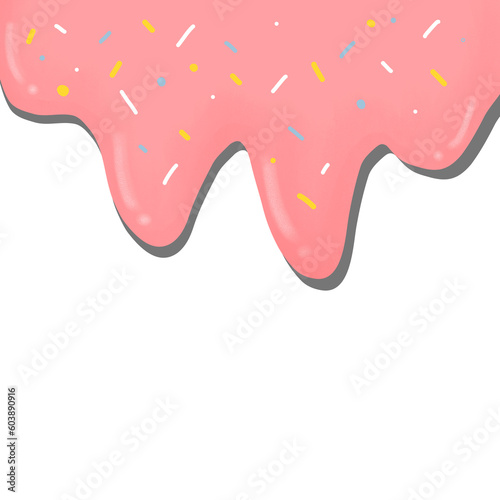 pink splashes Popsicle background that is so cute and appetizing.