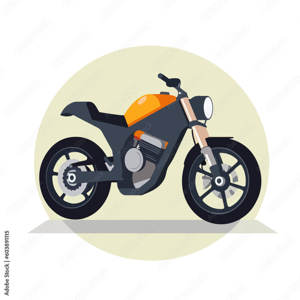 Fototapeta premium motorcycle classic retro custom vector