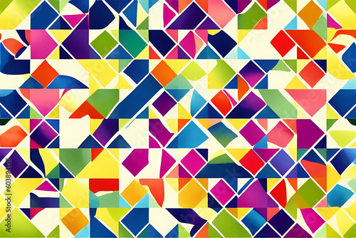 abstract geometric seamless pattern