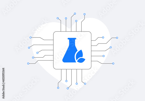 Experience the future of healthcare with AI technology. AI in healthcare revolutionizes drug creation, clinical decision support systems, enabling precise medical diagnoses icon on white background