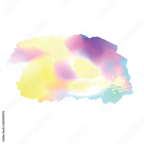 Gradient  Water Colour Splash, Colourful Brush Vector, Colour, Brush Shape, Colour, Gradient Brush Shape, Colour Gradient