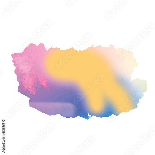 Gradient  Water Colour Splash, Colourful Brush Vector, Colour, Brush Shape, Colour, Gradient Brush Shape, Colour Gradient