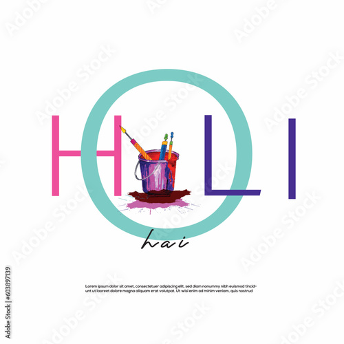 Happy Holi Colorful holi greeting festival, Holi wishes , Social Media Poster, Happy Holi 2024