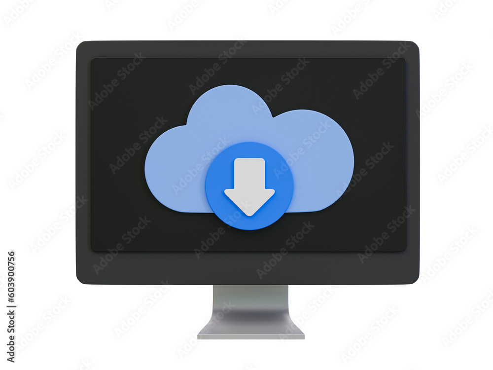 3d minimal file upload. cloud computing concept. PC screen with upload icon. 3d illustration. 3d minimal file upload. cloud computing concept. PC screen with upload icon. 3d illustration.