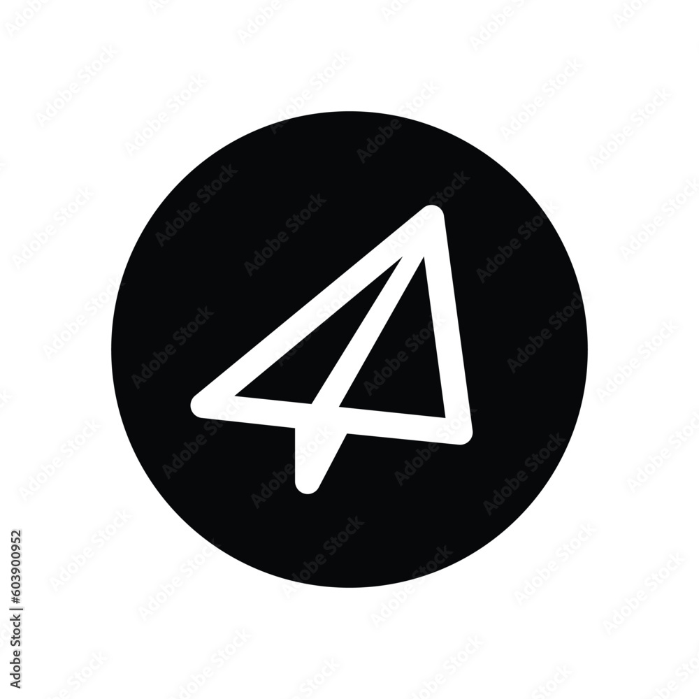 Paper plane vector icon Paper plane vector icon