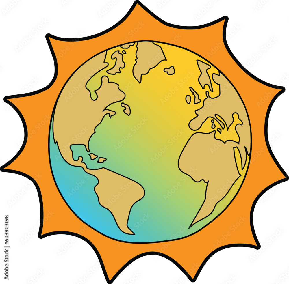 world sun heat radius vector file for presentation world sun heat radius vector file for presentation