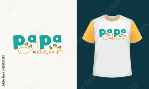 papa bear typography t shirt design , papa bear t shirt , papa bear typography , papa bear t shirt , t shirt , papa bear SVG , SVG design 