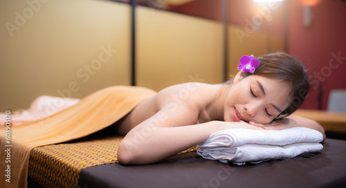 Beautiful Woman relaxing massage