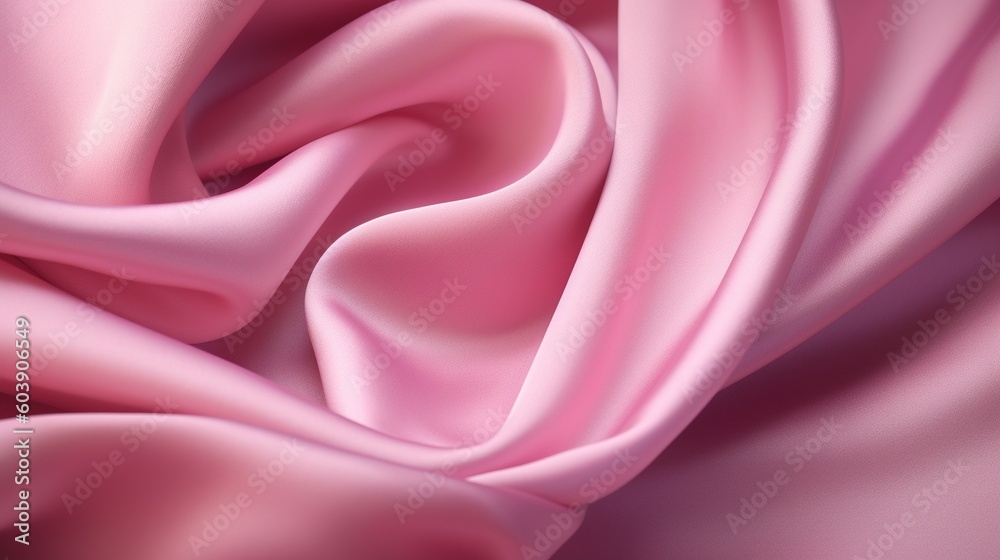 Obraz premium Smooth elegant pink silk or satin texture background.Generative Ai