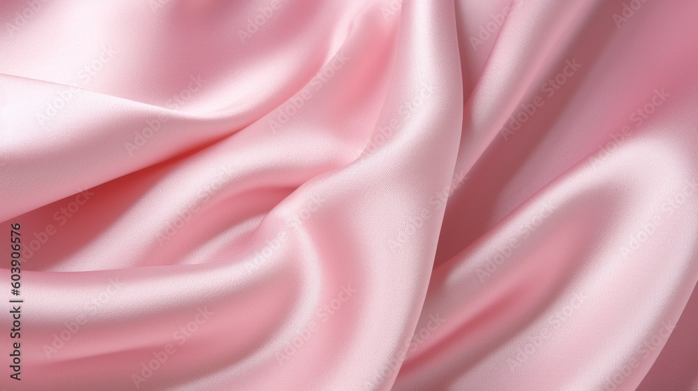Smooth elegant pink silk or satin texture background.Generative Ai Smooth elegant pink silk or satin texture background.Generative Ai