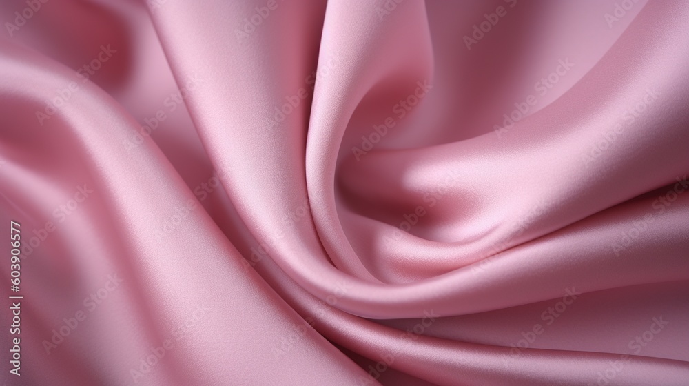 Fototapeta premium Smooth elegant pink silk or satin texture background.Generative Ai