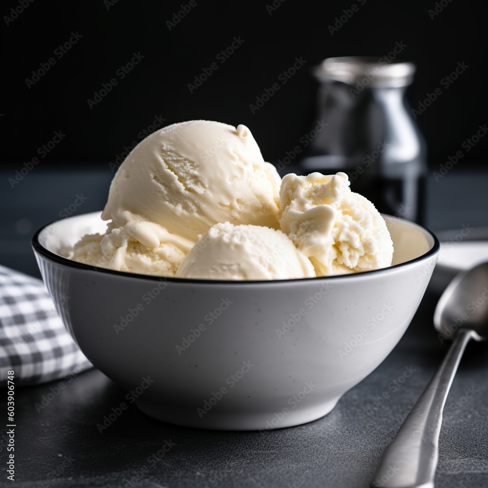 Scoop of Vanilla Ice Cream Scoop of Vanilla Ice Cream