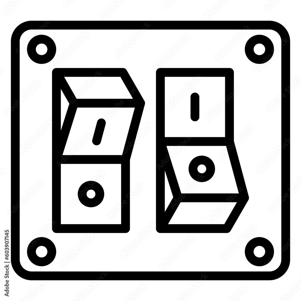 Vector Design On Off Switch Icon Style Vector Design On Off Switch Icon Style