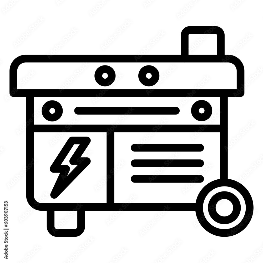 Vector Design Electric Generator Icon Style Vector Design Electric Generator Icon Style