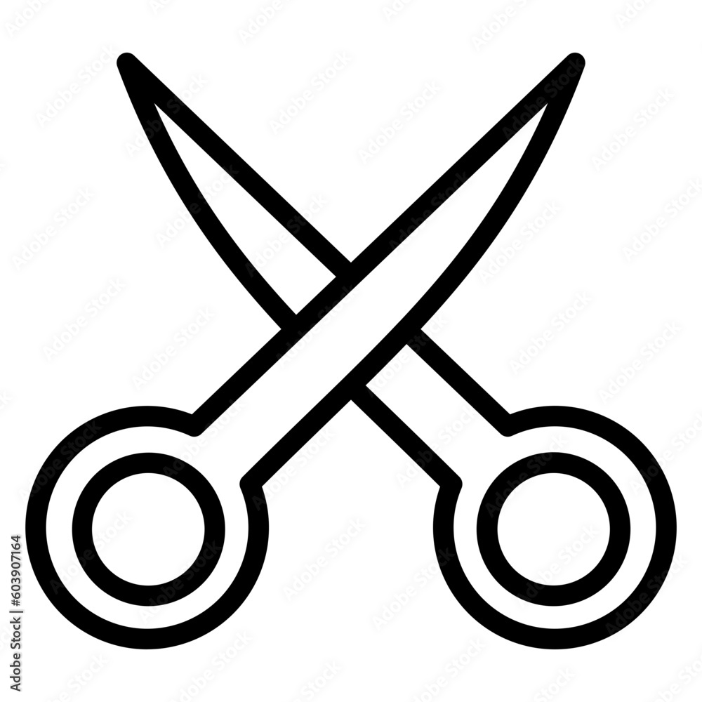 Vector Design Scissor Icon Style