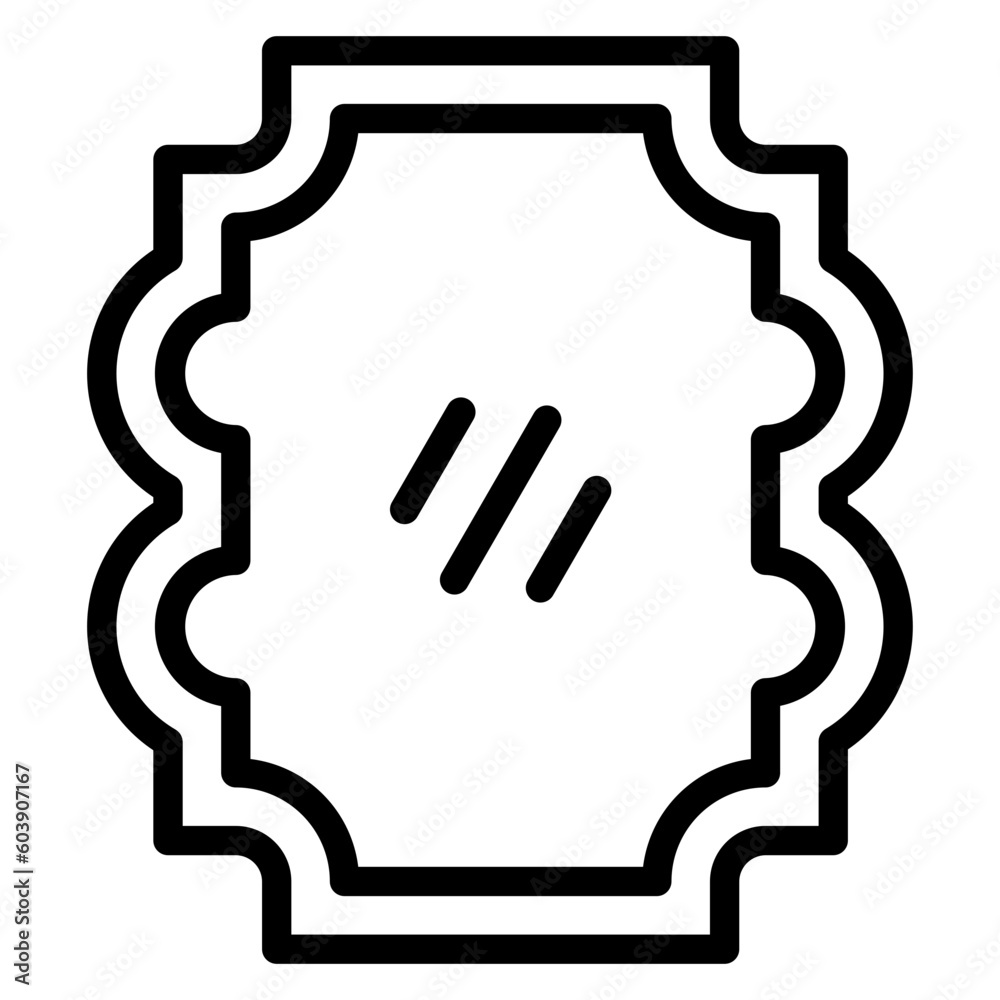 Vector Design Mirror Icon Style Vector Design Mirror Icon Style