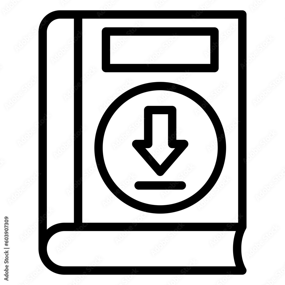 Vector Design Download Book Icon Style Vector Design Download Book Icon Style