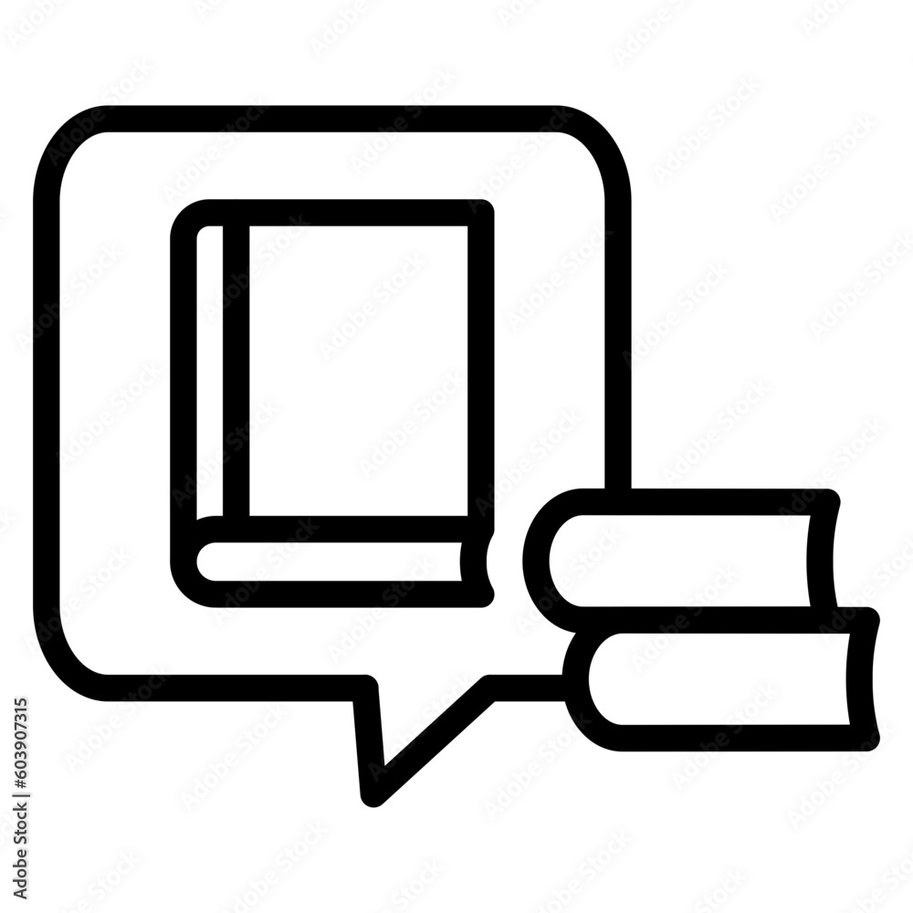 Vector Design Library Chat Icon Style Vector Design Library Chat Icon Style