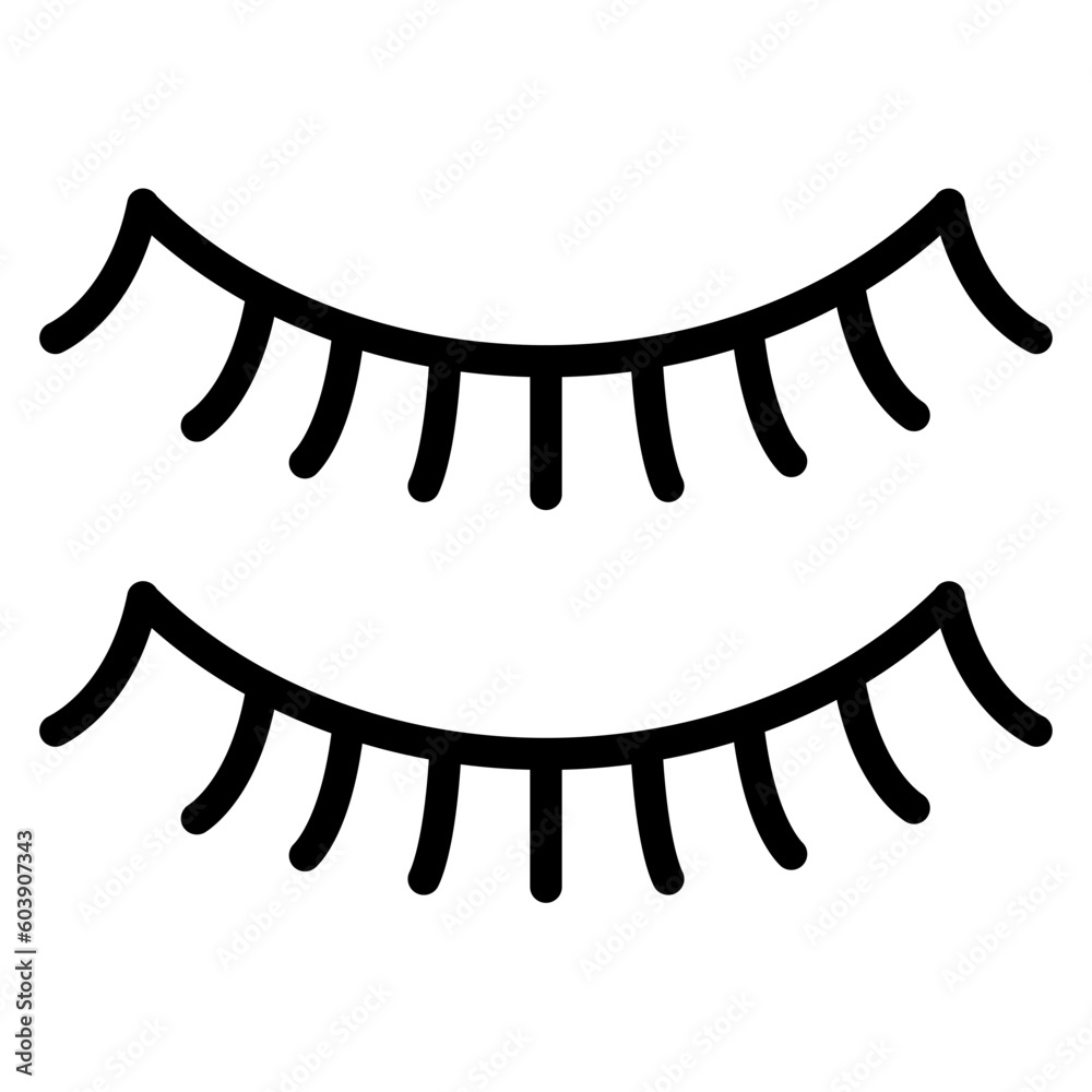 Obraz premium Vector Design Eyelash Icon Style