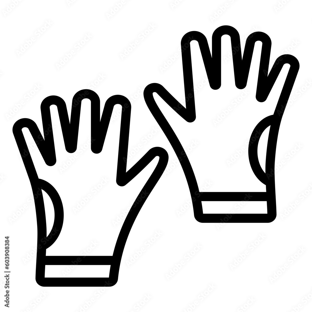 Vector Design Hand Gloves Icon Style Vector Design Hand Gloves Icon Style