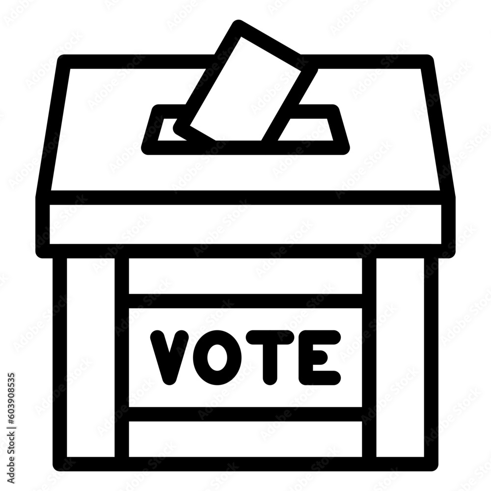 Vector Design Election Polling Icon Style Vector Design Election Polling Icon Style