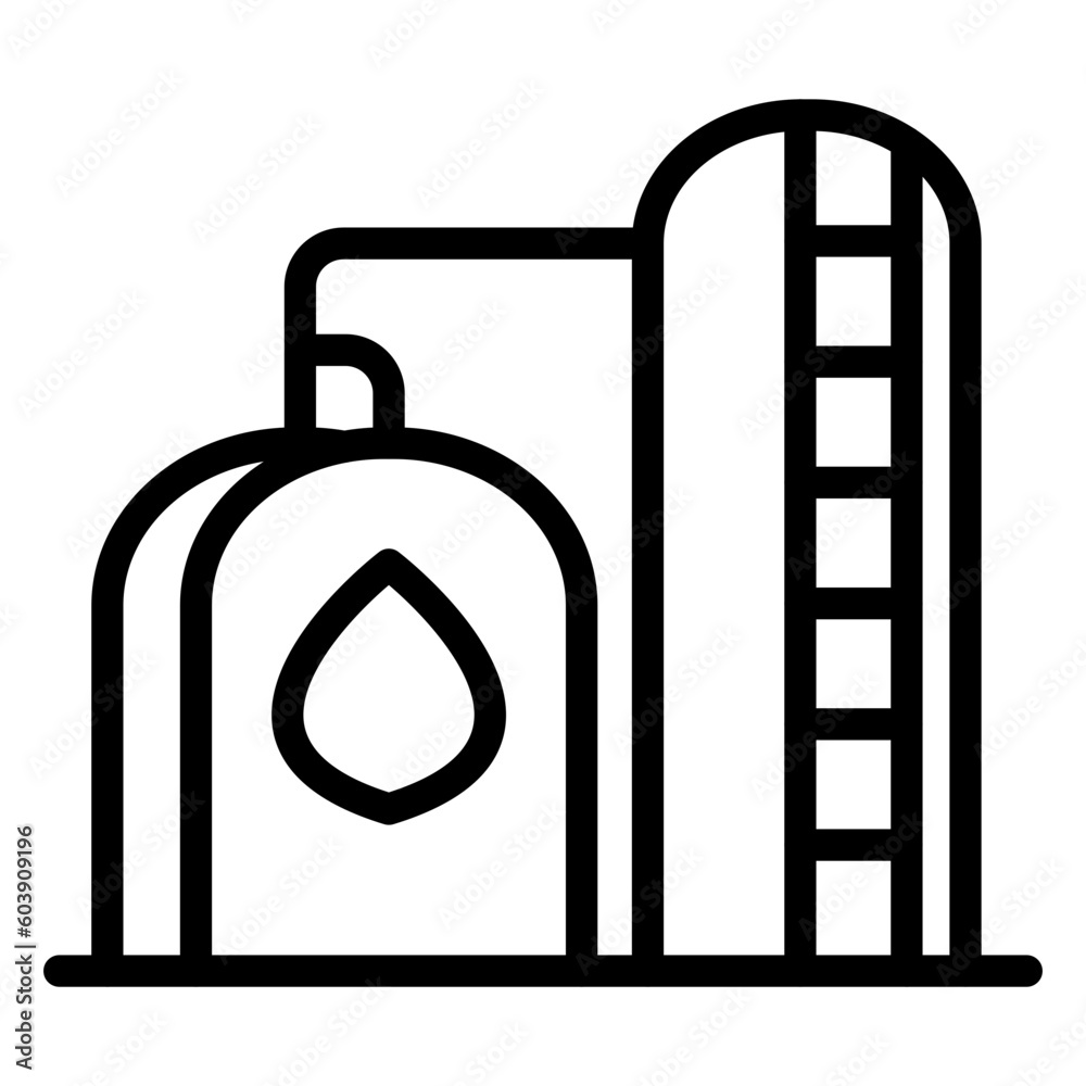 Fototapeta premium Vector Design Gas Storage Icon Style