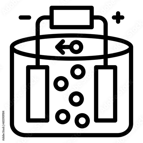 Vector Design Electrolysis Icon Style