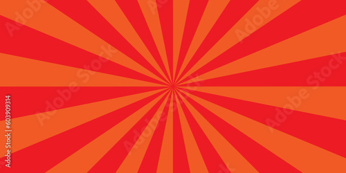 Red sunburst rays background. used for the web,banner and cartoon etc. top view. Abstract sunburst pattern background. red starburst ray.