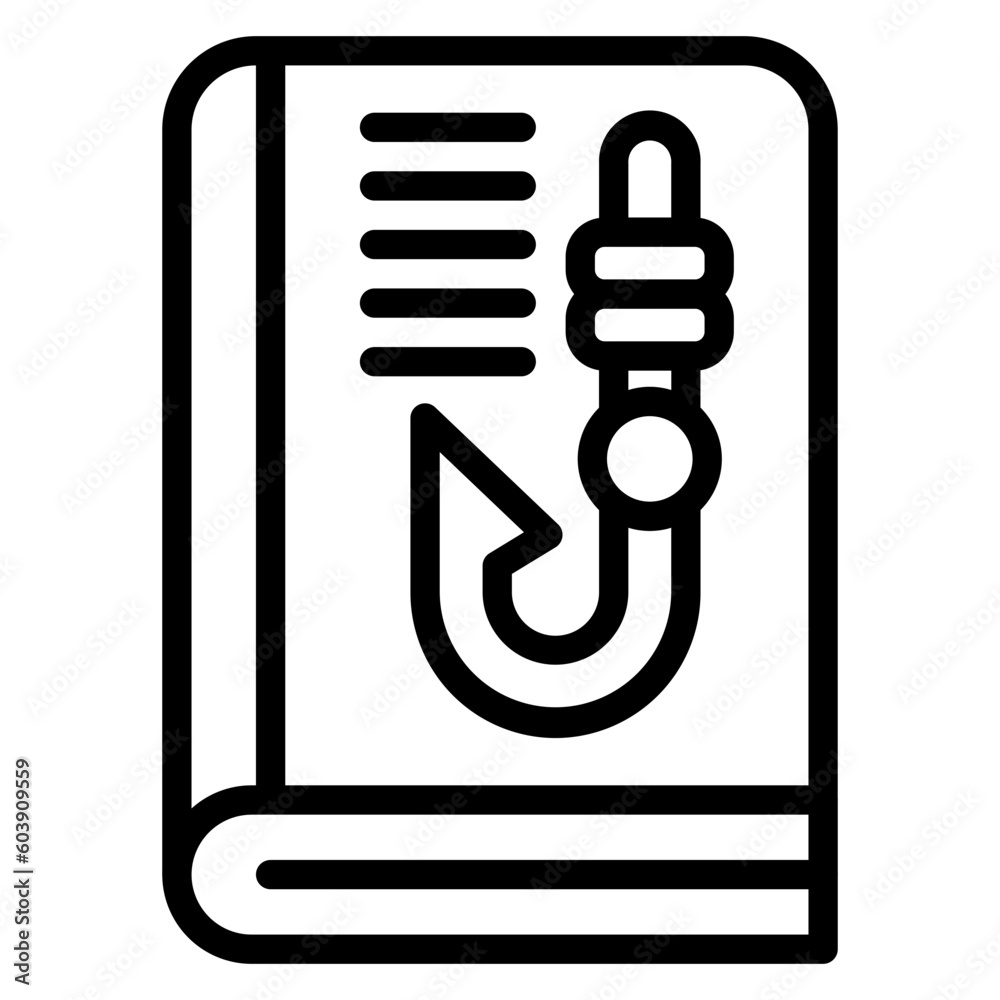 Vector Design Fishing Lessons Icon Style Vector Design Fishing Lessons Icon Style