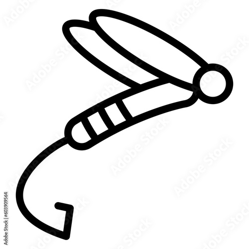 Vector Design Fly-Fishing Icon Style