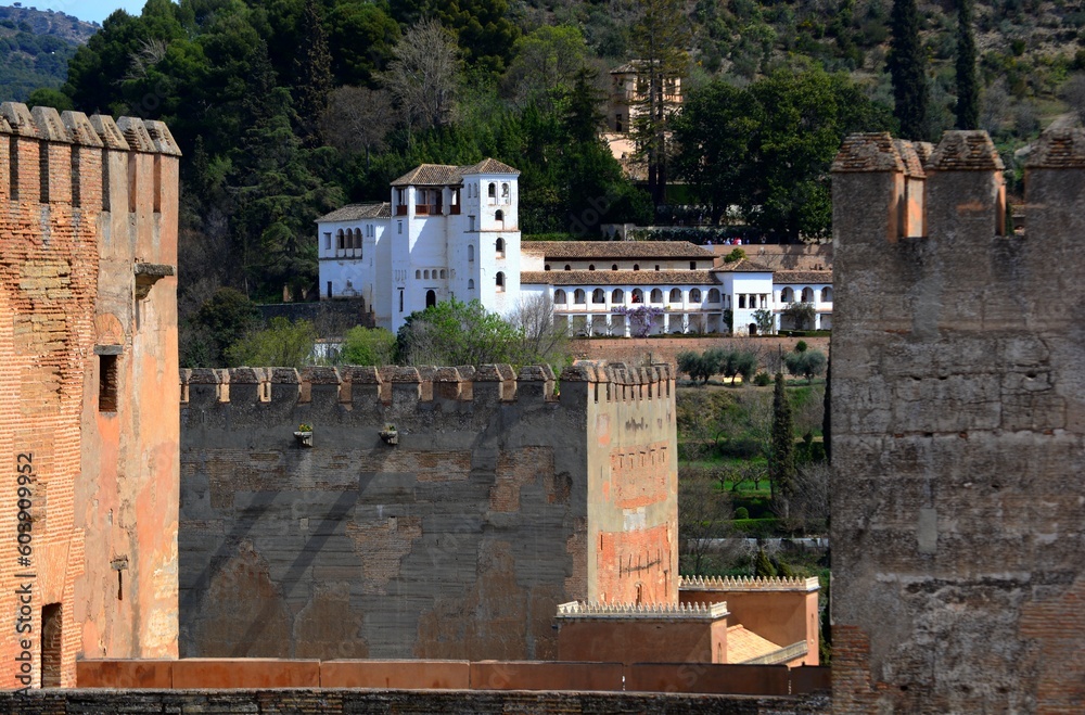 Fototapeta premium Alcazaba de Grenade, Andalousie, Espagne, Europe