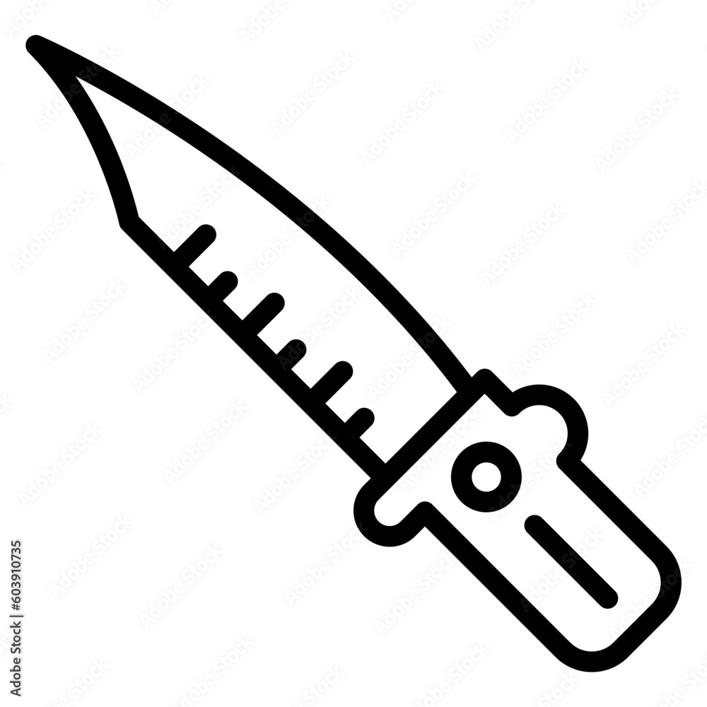 Vector Design Military Knife Icon Style Vector Design Military Knife Icon Style
