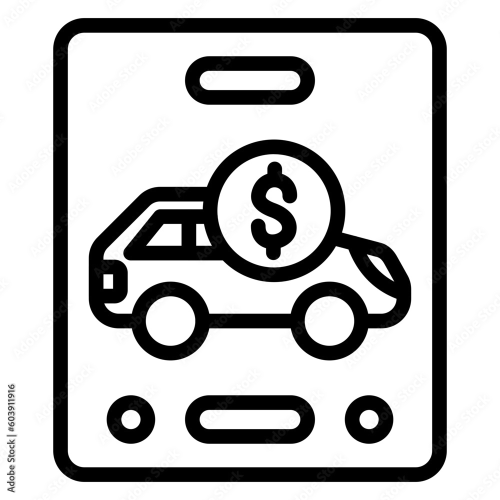 Vector Design Finance Application Icon Style Vector Design Finance Application Icon Style