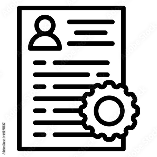 Vector Design Applicants Management Icon Style