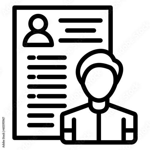 Vector Design Candidate Male Icon Style