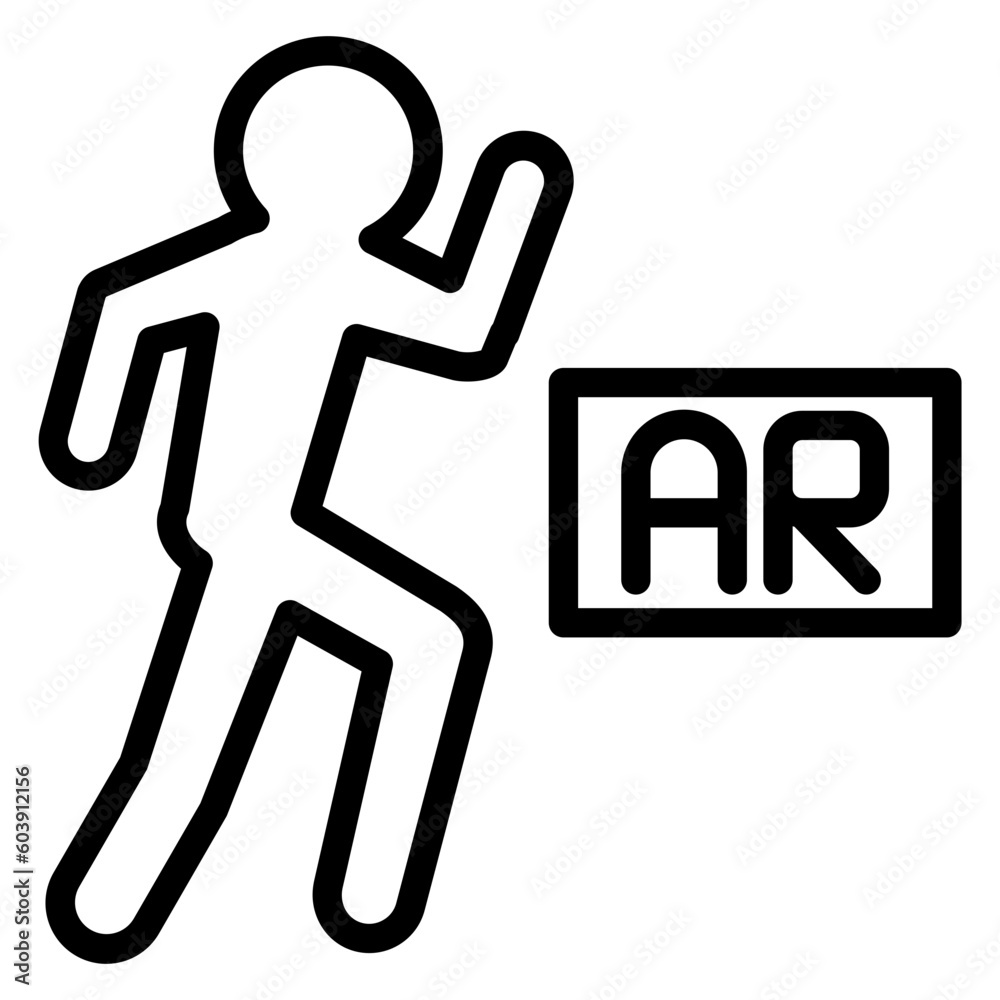Vector Design Ar Dancing Icon Style Vector Design Ar Dancing Icon Style