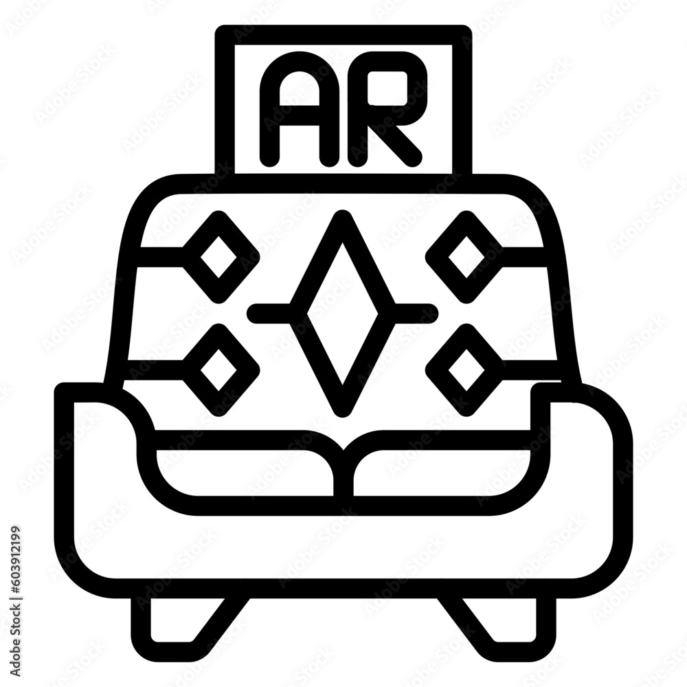 Vector Design Ar House Decoration Icon Style Vector Design Ar House Decoration Icon Style
