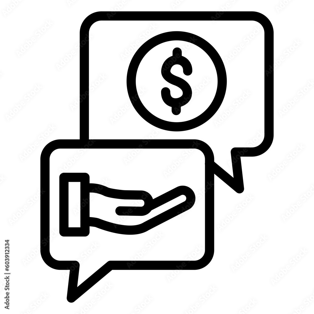 Vector Design Asking Price Icon Style Vector Design Asking Price Icon Style