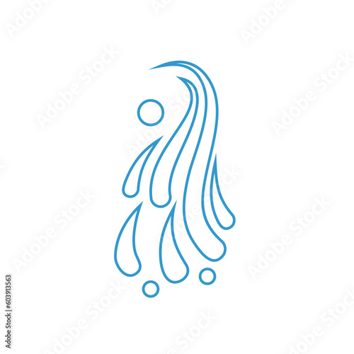 Splash vector icon. water illustration symbol. sea ​​or ocean sign or logo.