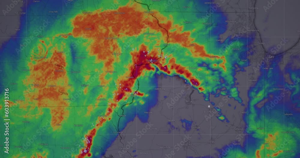 The weather forecast interface on the digital screen shows the storm., Global warming concept
The weather forecast interface on the digital screen shows the storm., Global warming concept