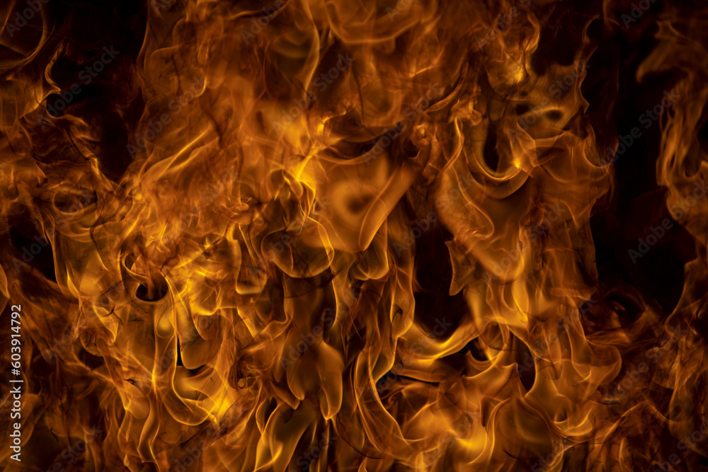 Fototapeta premium Fire flame motion pattern abstract texture. Burning fire, flame overlay background.