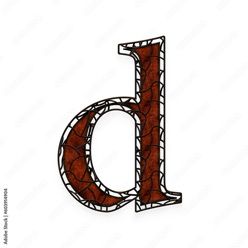Rustic Cage alphabet lowercase letters. This is a part of a set which also includes uppercase letters, numbers, punctuation marks, symbols and shapes.