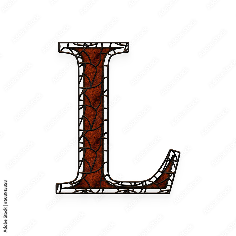 Rustic Cage alphabet uppercase letters. This is a part of a set which ...